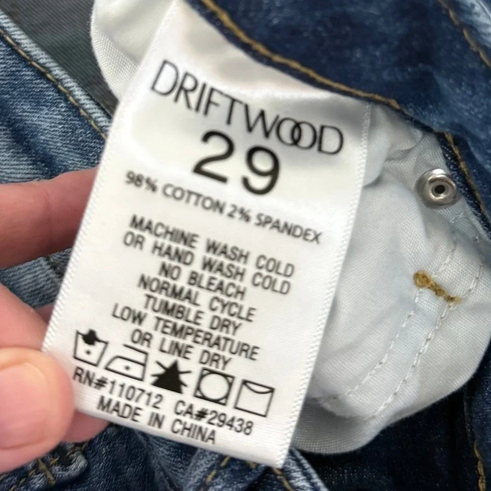 Driftwood Jeans Women 29 Short Blue Kelly‎ Bootcut Medium Wash Denim Festival